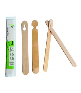 Baguette bois pour débutant emballée par paire  H150mm -100Pcs