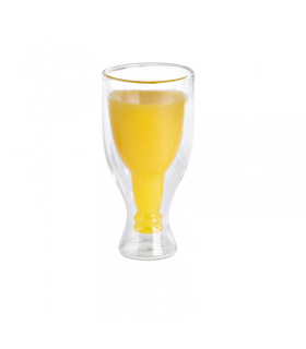 Mini verre borosilicate double paroi "Bibou"  H100mm 60ml -12Pcs