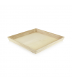 Plateau repas bois NOA  310x310mm H40mm -10Pcs