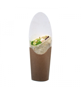 Etui carton brun wraps et crêpes 255x89mm -100Pcs
