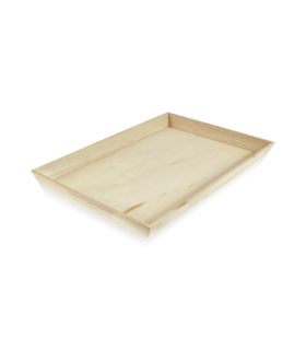 Plateau repas bois NOA  390x290mm H40mm -10Pcs