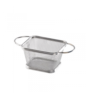 Mini panier friteuse métal avec double anse  162x77mm H74mm -6Pcs