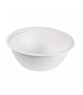 Bol géant pulpe rond blanc  H80mm 2400ml -2Pcs