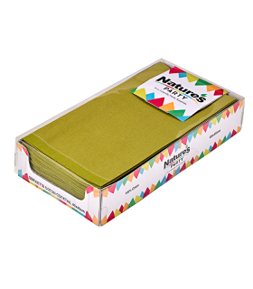 SERVIETTE COTON VERT 400x400mm -10Pcs