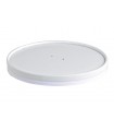 Couvercle plat blanc en carton kraft perforé pour la vapeur  H16mm -45Pcs