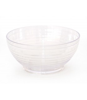 Mini coupelle plastique PS transparente "Milo"  H34mm 90ml -20Pcs