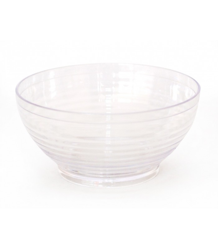 Mini coupelle plastique PS transparente "Milo"  H34mm 90ml -20Pcs