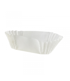 Caissette papier ovale blanche 60x17mm H15mm -1000Pcs