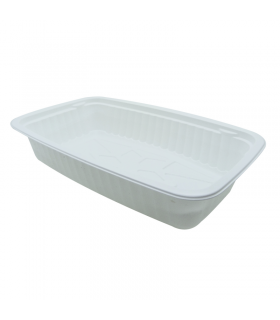 Barquette plastique "gastronorme" pour préparation froide 325x265mm H50mm 3000ml -140Pcs