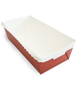 Moule de cuisson carton rectangulaire "Optima" 180x80mm H55mm -270Pcs