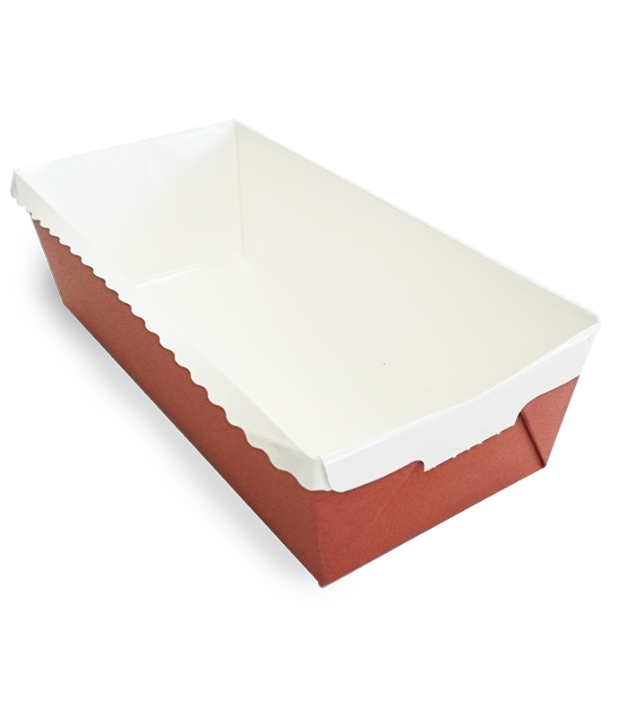 Moule de cuisson carton rectangulaire "Optima" 180x80mm H55mm -270Pcs