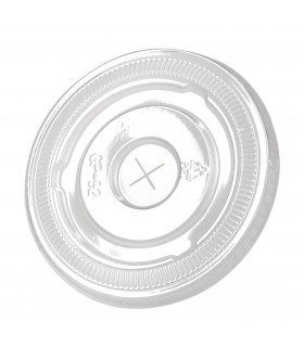 Couvercle transparent plat en plastique PET  H10mm -100Pcs