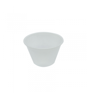 Pot à sauce rond transparent en plastique PS  H40mm 74ml -2500Pcs