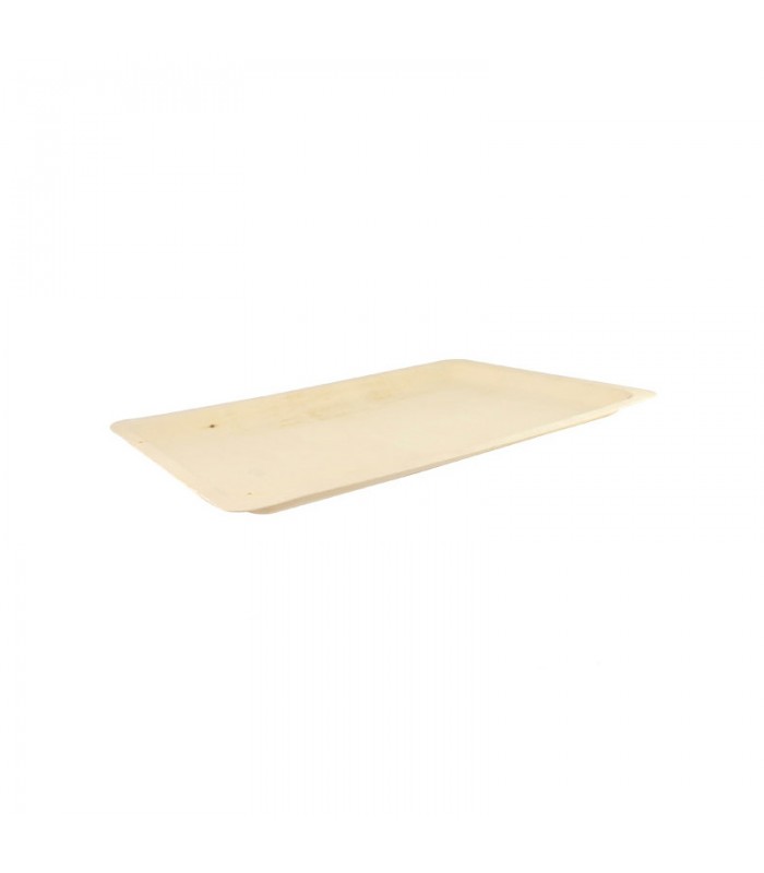 Plateau rectangulaire en bois "Scandinavie" 400x280mm H20mm -10Pcs