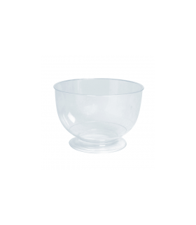 Coupe à dessert en plastique PP cristal   250ml -75Pcs