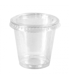 Pot à dessert transparent en plastique PET  H35mm 80ml -100Pcs