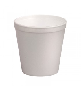 Gobelet isotherme blanc plastique PSE  H47mm 90ml -1000Pcs
