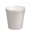 Gobelet isotherme blanc plastique PSE  H47mm 90ml -1000Pcs