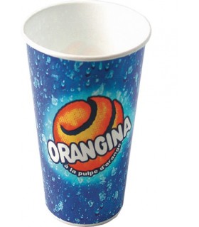 Gobelet carton Orangina  H220mm 500ml -1000Pcs