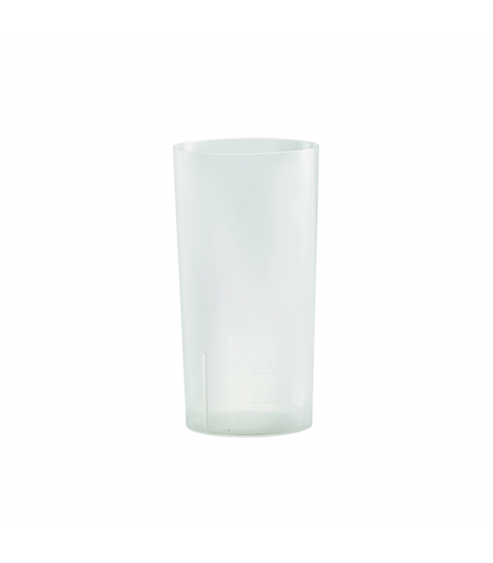 Verre longdrink plastique PP réutilisable "Optimal"   H108mm 215ml -10Pcs