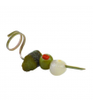 Pique bambou avec boucle "Twist"    H22mm -25Pcs