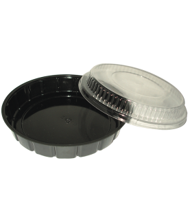 Saladier plastique PS rond noir  H75mm 1000ml -300Pcs
