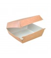 Boite burger carton kraft brun  190x180mm H75mm -100Pcs