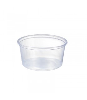 Pot à sauce rond transparent en plastique PS   44ml -2500Pcs