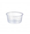 Pot à sauce rond transparent en plastique PS   44ml -2500Pcs