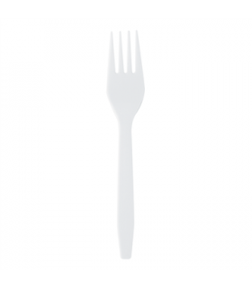 FOURCHETTE BLANCHE EMBALLAGE INDIVIDUEL 155 -1000Pcs