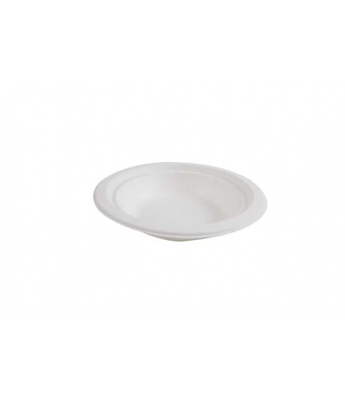 Bol rond blanc en pulpe  H35mm 400ml -50Pcs