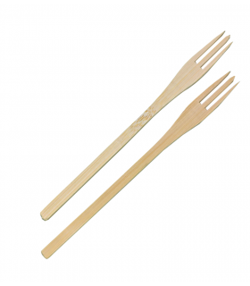 Fourchette bambou "Trident"  140 -50Pcs