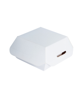 Mini Boite burger en carton blanc  98x95mm H50mm -25Pcs