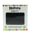 Serviette coton noir pour cocktail 200x195mm -20Pcs