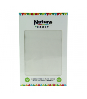 Serviette coton crème 400x390mm -10Pcs