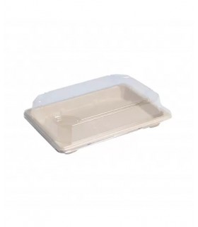 Couvercle dôme transparent en plastique PET 141x99mm H7mm -50Pcs