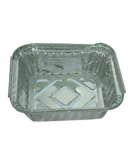 Barquette aluminium rectangulaire 145x122mm H40mm 450ml -100Pcs