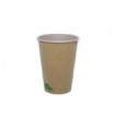 Gobelet Zen en carton kraft brun  H92mm 200ml -50Pcs