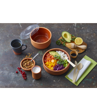 Bol en terre cuite "CERAMIK"  H30mm 70ml -4Pcs