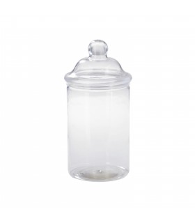 Couvercle dôme transparent en forme de bonbonnière en plastique PP, à visser  H55mm -225Pcs