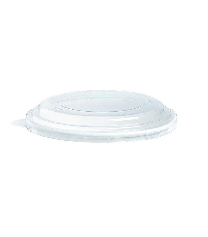 Couvercle plat transparent en plastique RPET -45Pcs