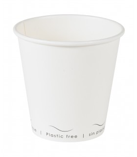 Gobelet Eden blanc en carton sans plastique, Waterbased  H86mm 300ml -50Pcs