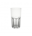 CUPOLY Verre à facette "Long Drink" PET réemployable transparent   H140mm 330ml -48Pcs