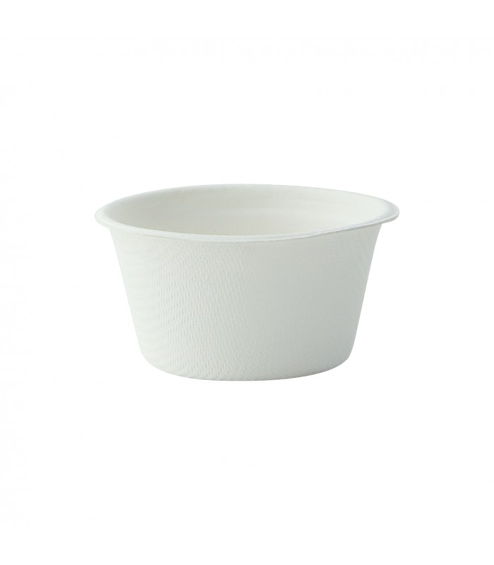 Coupelle pulpe ronde blanche   H30mm 60ml -50Pcs