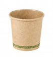 Gobelet Zen en carton kraft brun sans plastique, Waterbased  H60mm 90ml -50Pcs