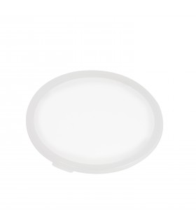 Couvercle réemployable en plastique RPET translucide   H7mm -4Pcs