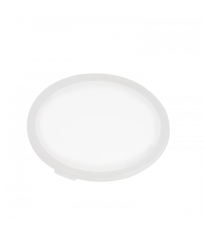 Couvercle réemployable en plastique RPET translucide   H7mm -4Pcs