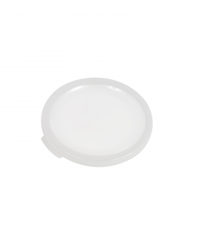 Couvercle réemployable en plastique RPET translucide   H7mm -6Pcs