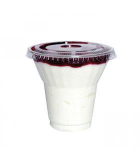Pot à dessert transparent en plastique PET  H88mm 270ml -50Pcs