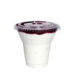 Pot à dessert transparent en plastique PET  H88mm 270ml -50Pcs